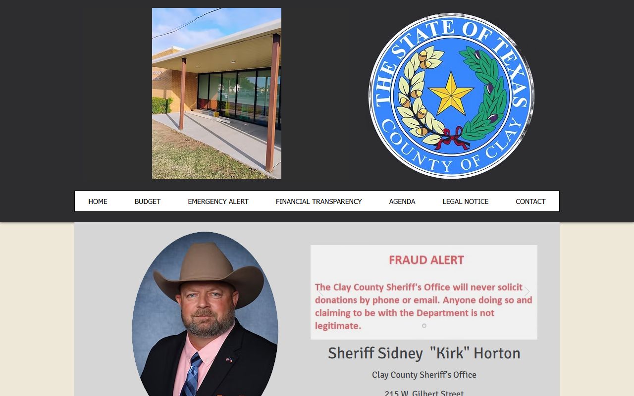 Clay County Sheriff's Office arrest records and jail roster in Henrietta Texas