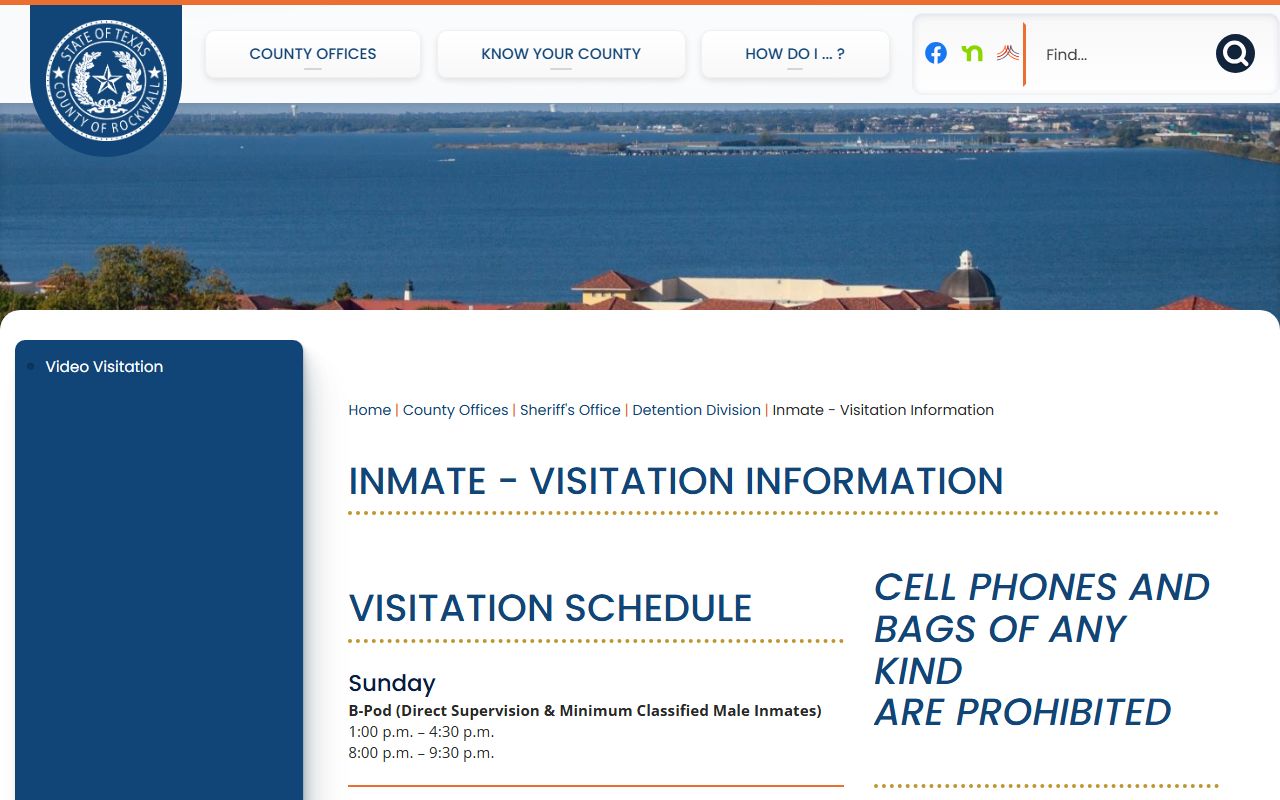 Rockwall County Detention Center arrest records and inmate information