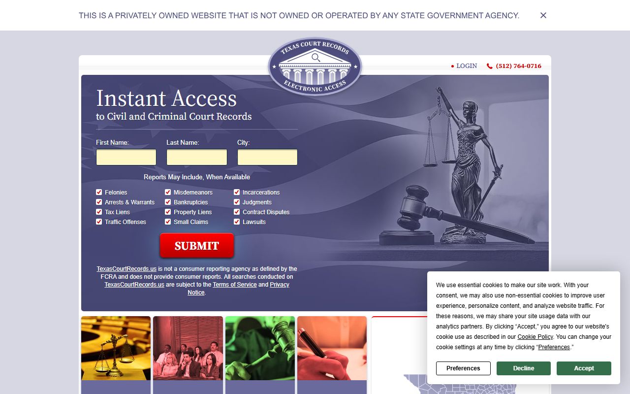 Texas Court Records Search Arrest Records