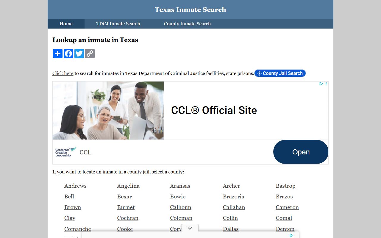 Texas Inmate Search Portal Arrest Records